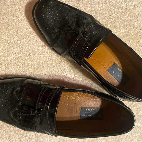Men’s Black, Oxford wingtip lace-up hassle-top, size 9 The Bostonian brand. - Picture 4 of 5